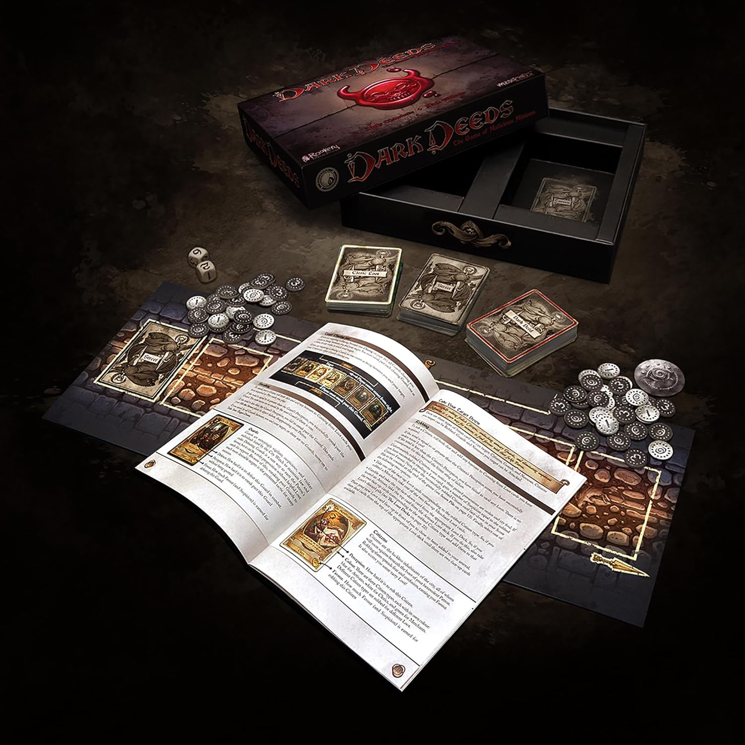 Dark Deeds - The Game of Malicious Minions - Merchandise by Modiphius The Chelsea Gamer