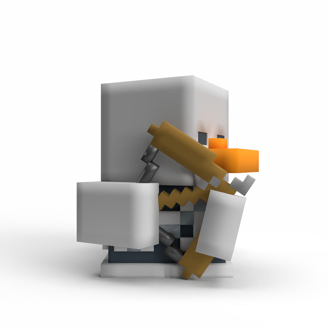 Numskull - Minecraft: Skeleton TUBBZ (First Edition) Collectible Duck - Merchandise by Numskull Designs The Chelsea Gamer