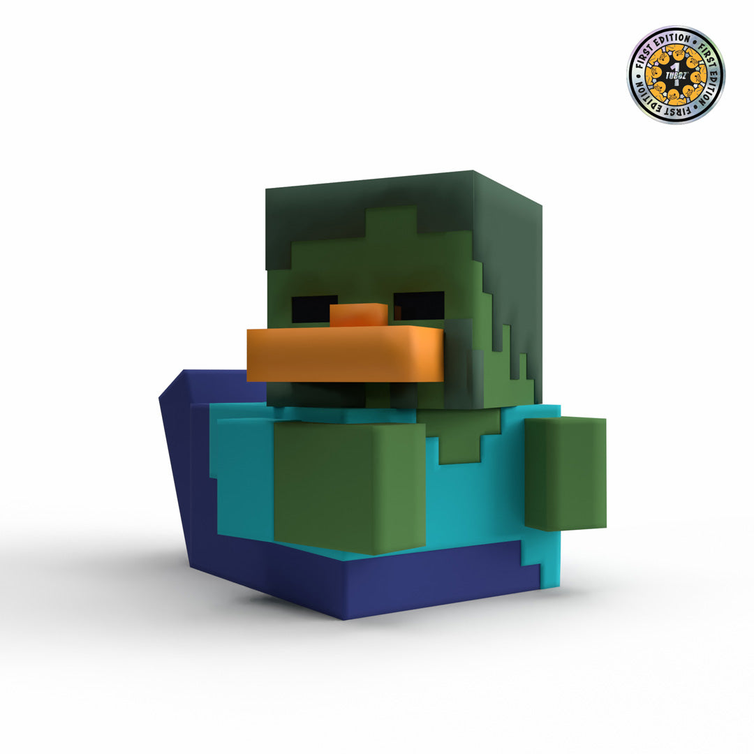 Numskull - Minecraft: Zombie TUBBZ (First Edition) Collectible Duck - Merchandise by Numskull Designs The Chelsea Gamer