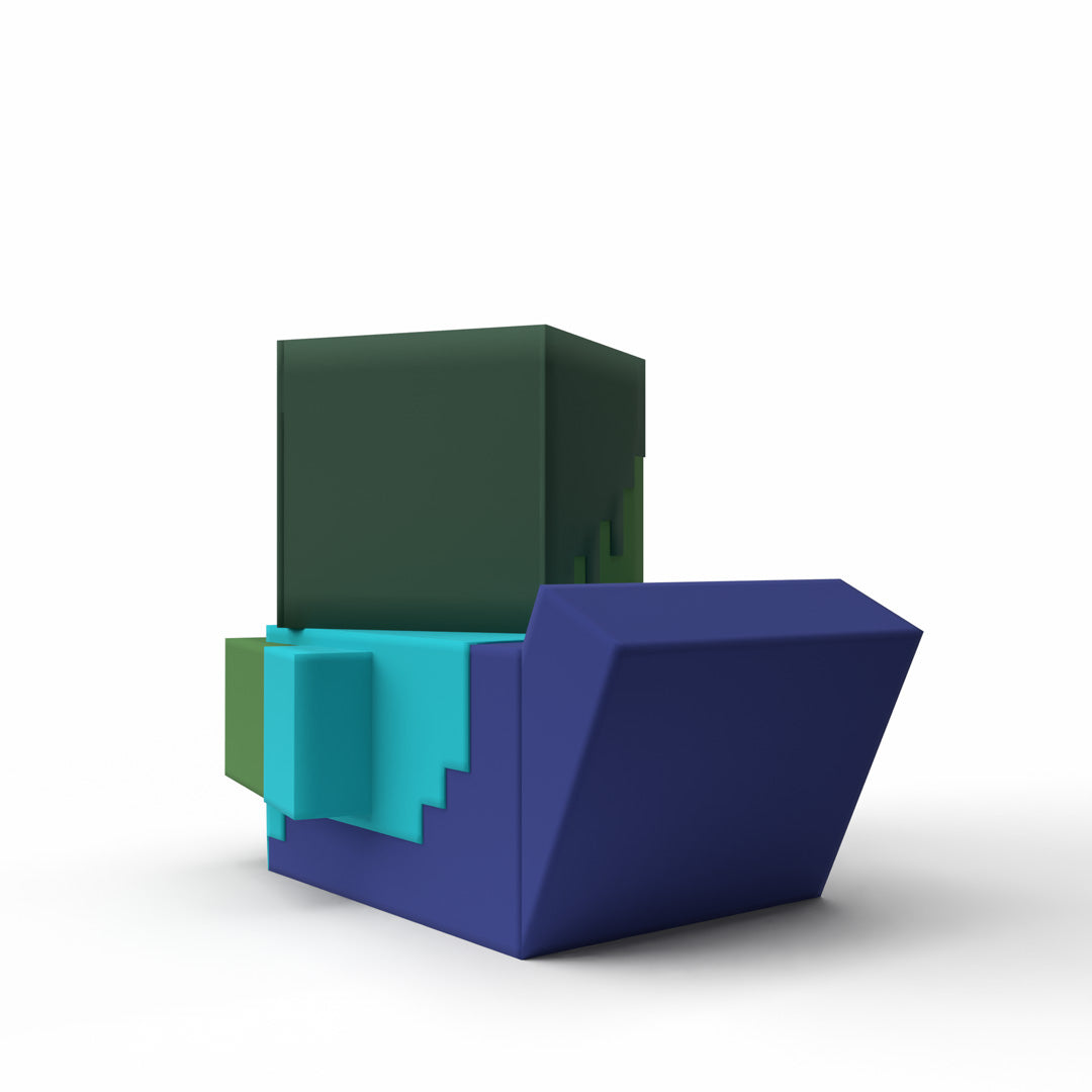 Numskull - Minecraft: Zombie TUBBZ (First Edition) Collectible Duck - Merchandise by Numskull Designs The Chelsea Gamer