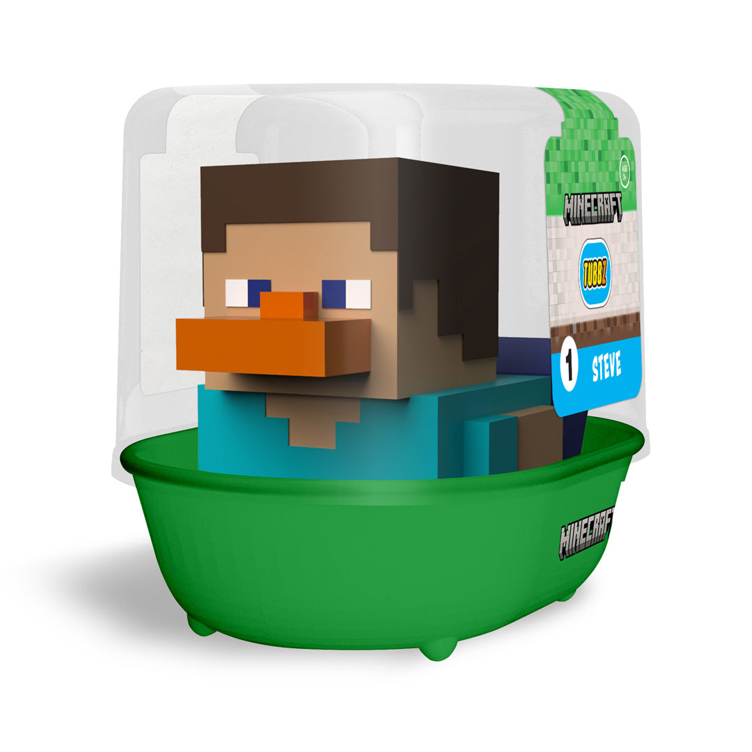 Numskull - Minecraft: Steve TUBBZ (First Edition) Collectible Duck - Merchandise by Numskull Designs The Chelsea Gamer