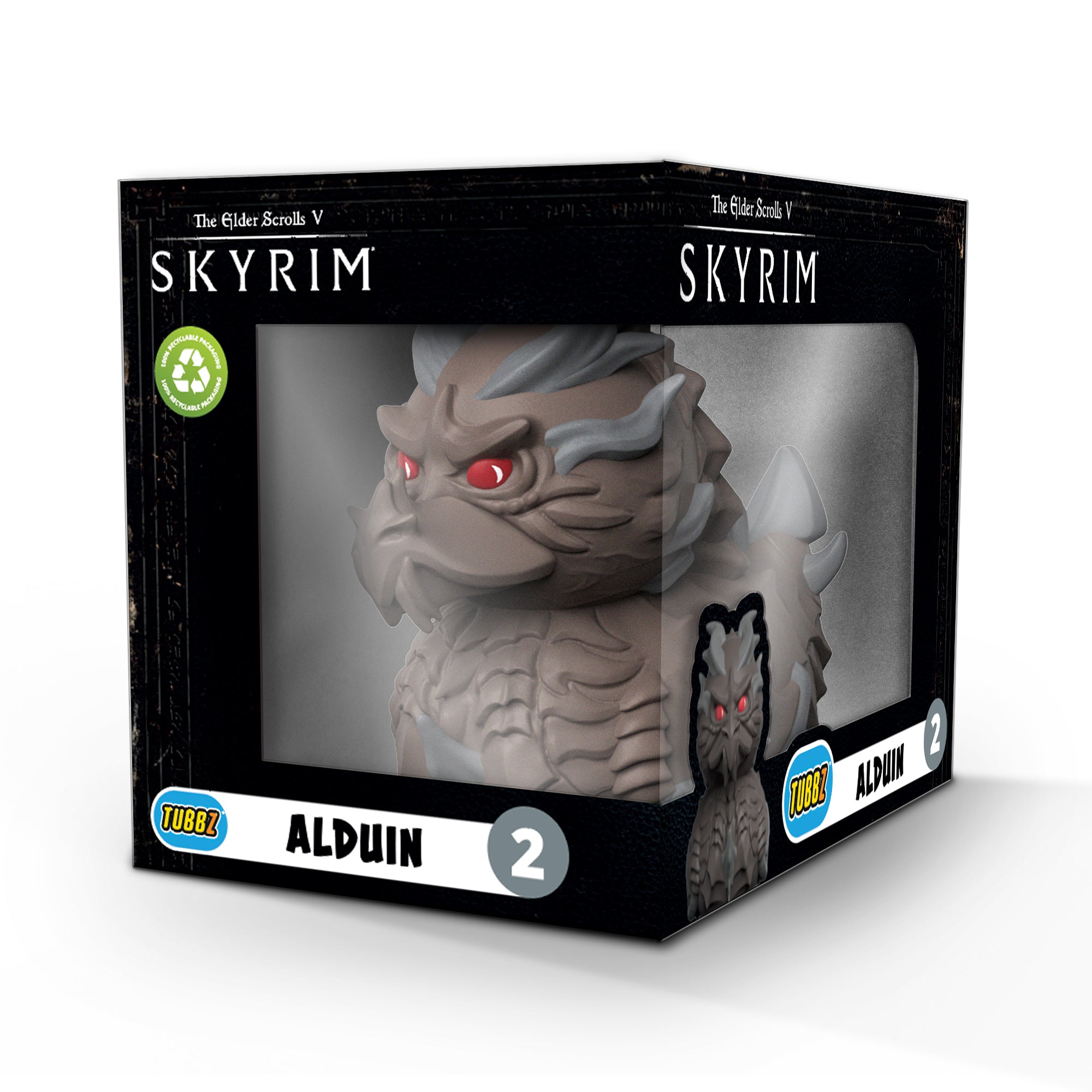 Numskull - Skyrim: Alduin TUBBZ (Boxed Edition) Collectable Duck - Merchandise by Numskull Designs The Chelsea Gamer
