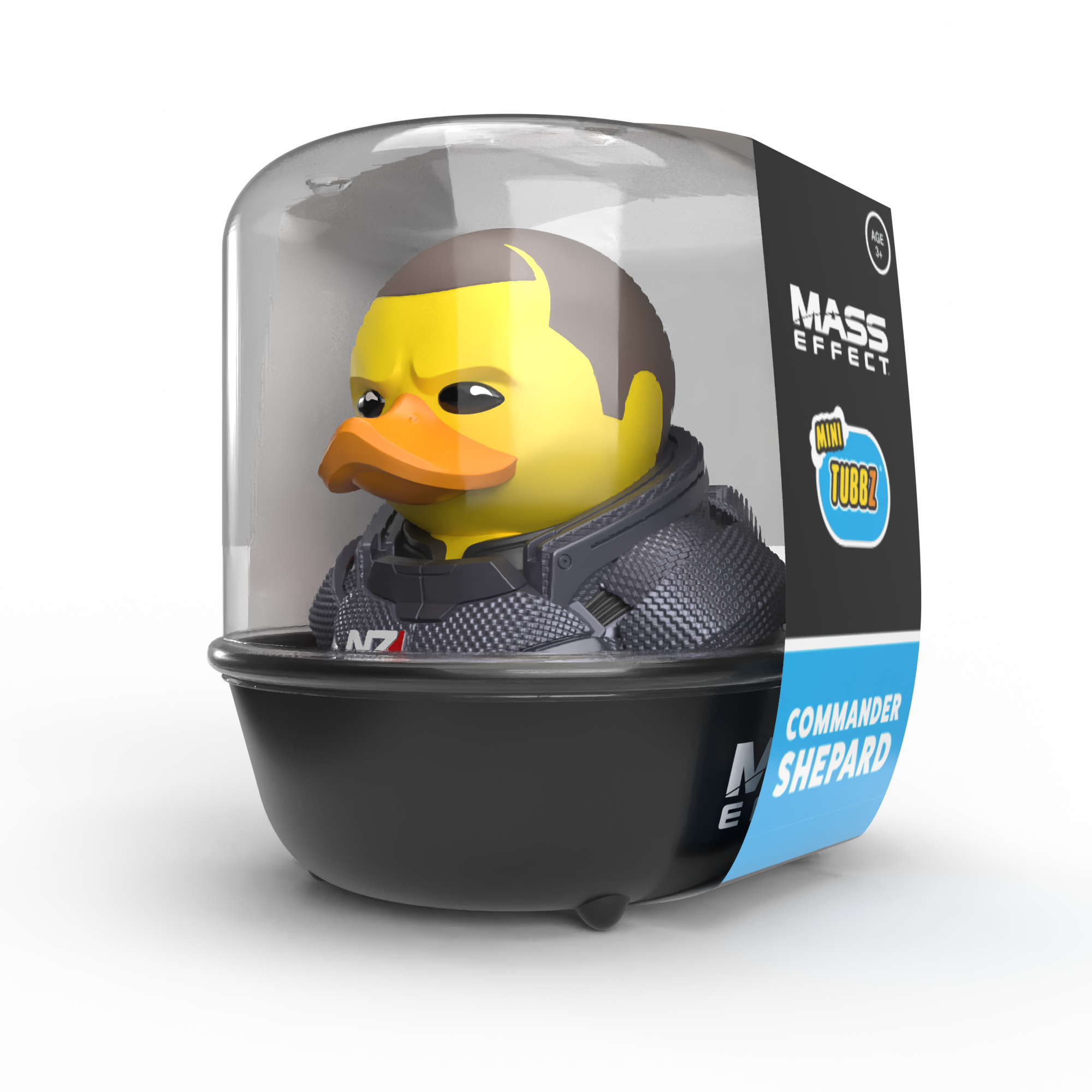 Numskull - Mass Effect: Commander Shepard (Male) TUBBZ Collectible Mini Duck - Merchandise by Numskull Designs The Chelsea Gamer