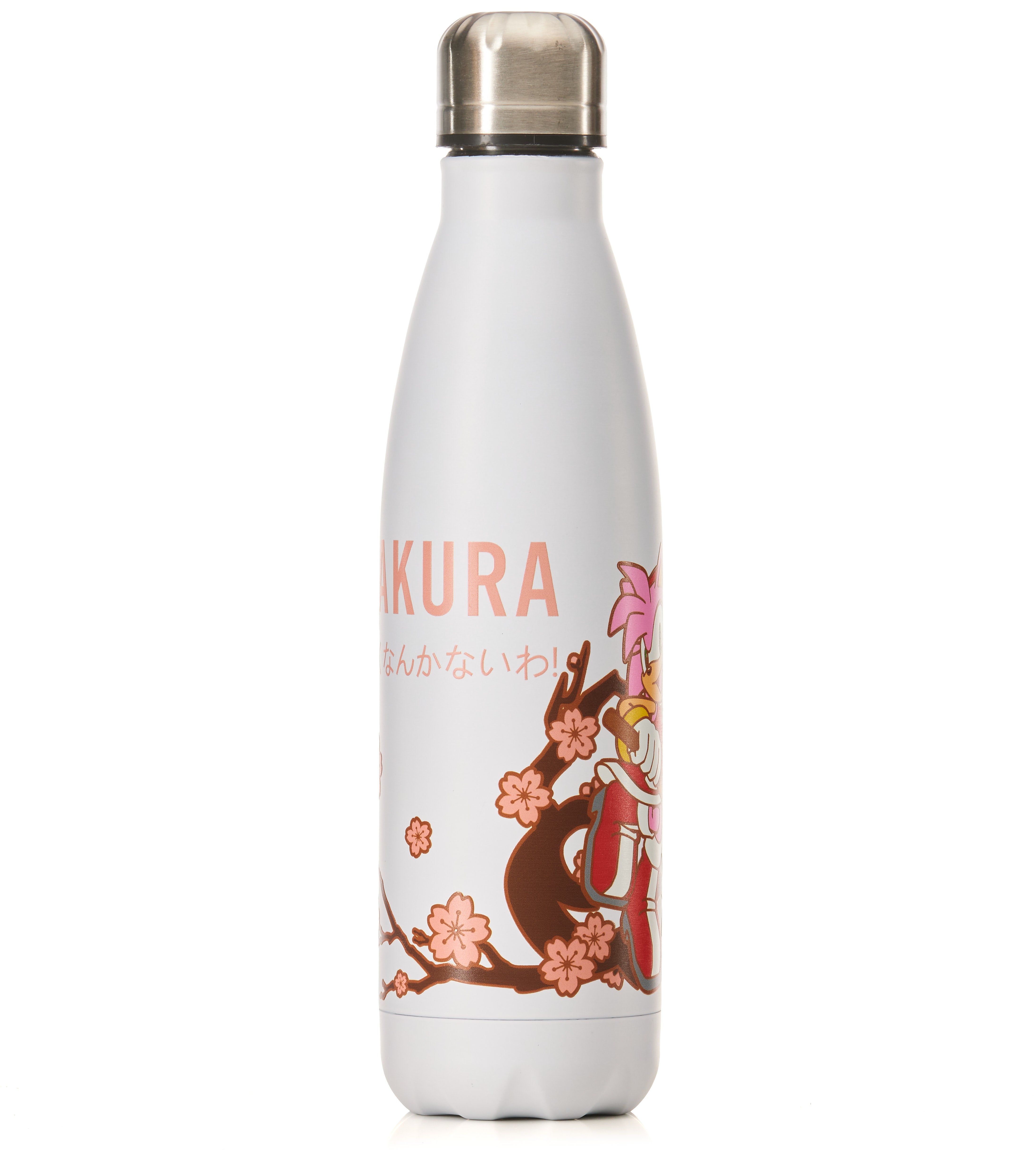 Numskull - SEGA Sakura Range - Amy Rose White Bowling Pin Style Water Bottle - Merchandise by Numskull Designs The Chelsea Gamer