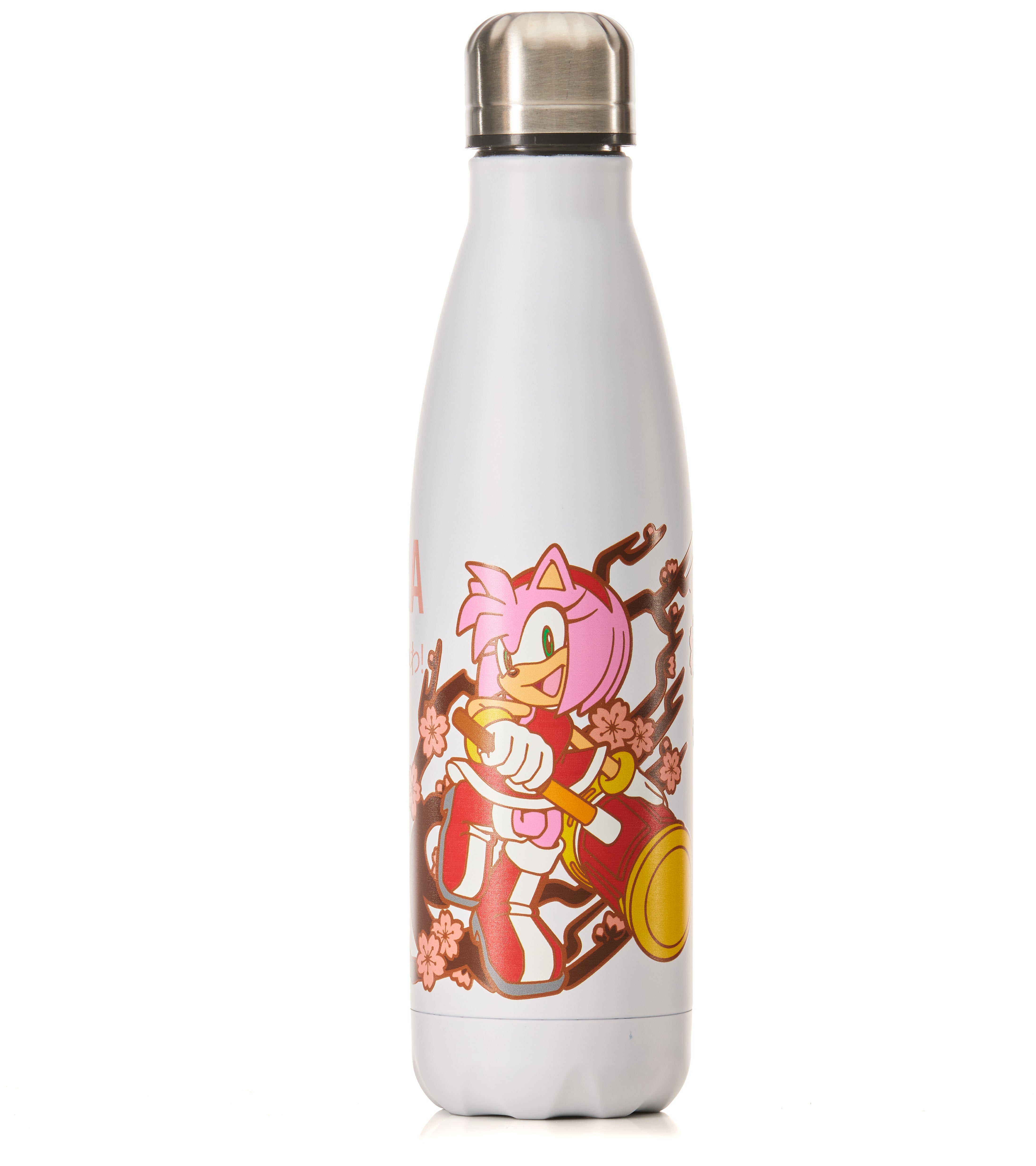 Numskull - SEGA Sakura Range - Amy Rose White Bowling Pin Style Water Bottle - Merchandise by Numskull Designs The Chelsea Gamer
