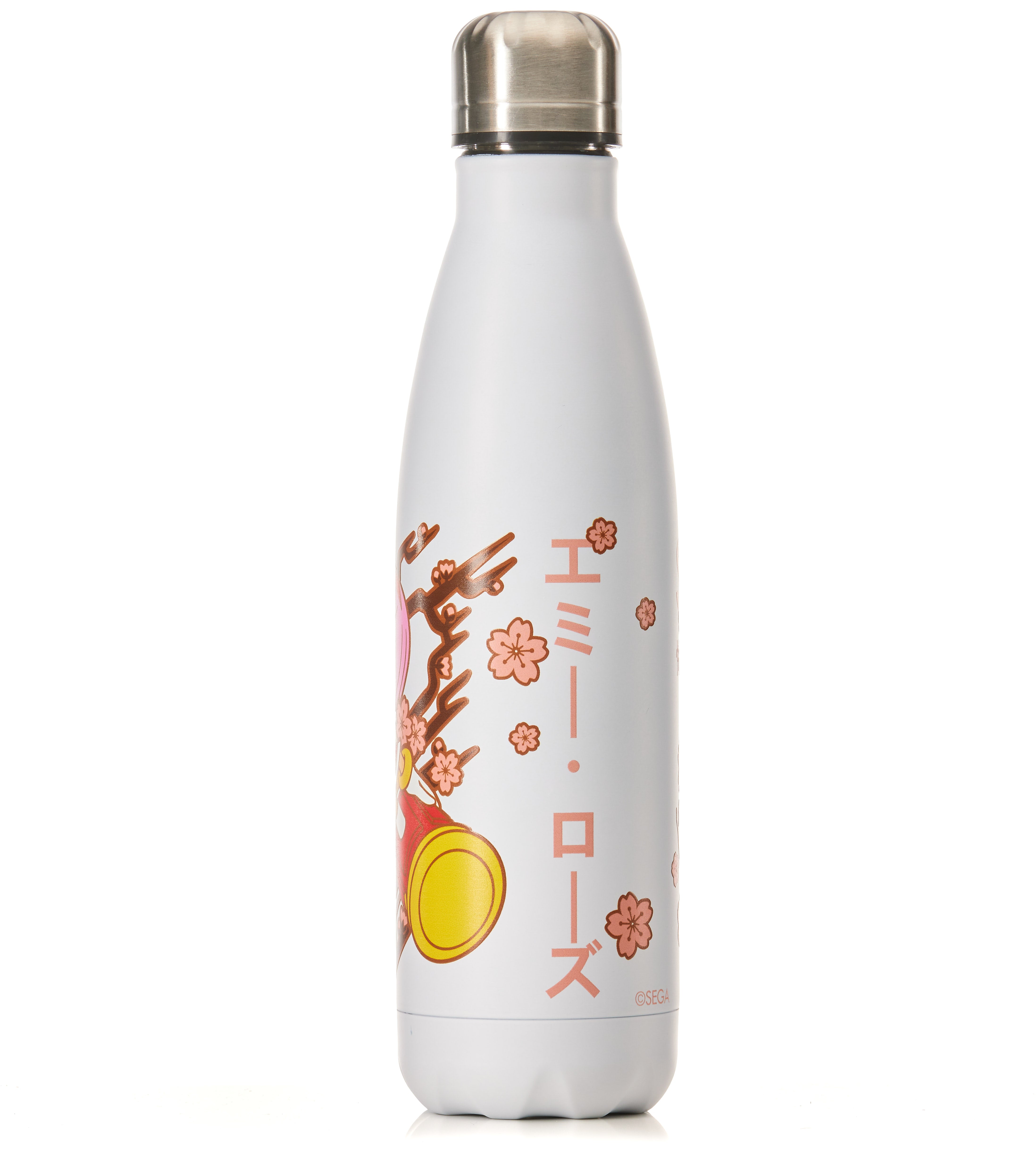 Numskull - SEGA Sakura Range - Amy Rose White Bowling Pin Style Water Bottle - Merchandise by Numskull Designs The Chelsea Gamer