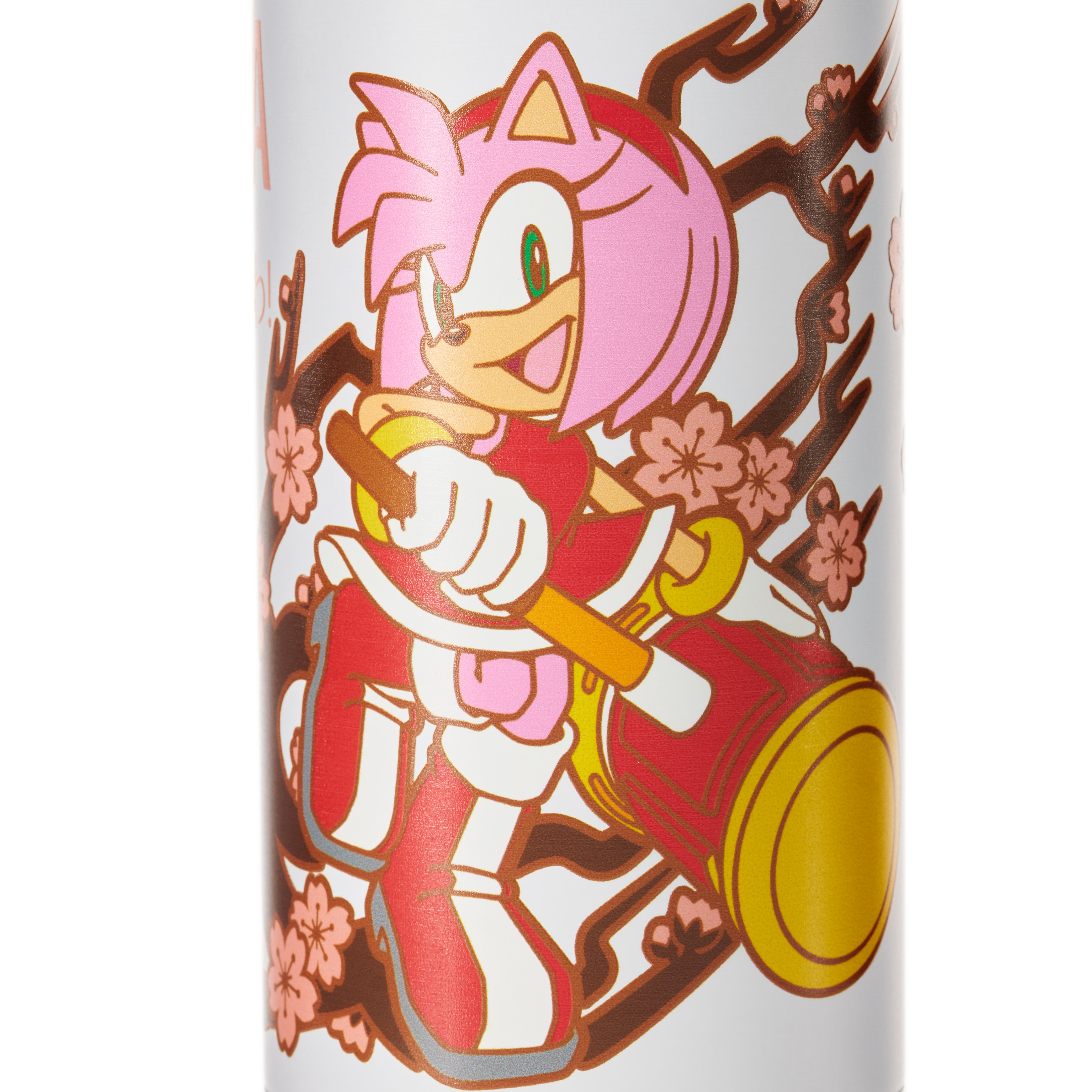 Numskull - SEGA Sakura Range - Amy Rose White Bowling Pin Style Water Bottle - Merchandise by Numskull Designs The Chelsea Gamer