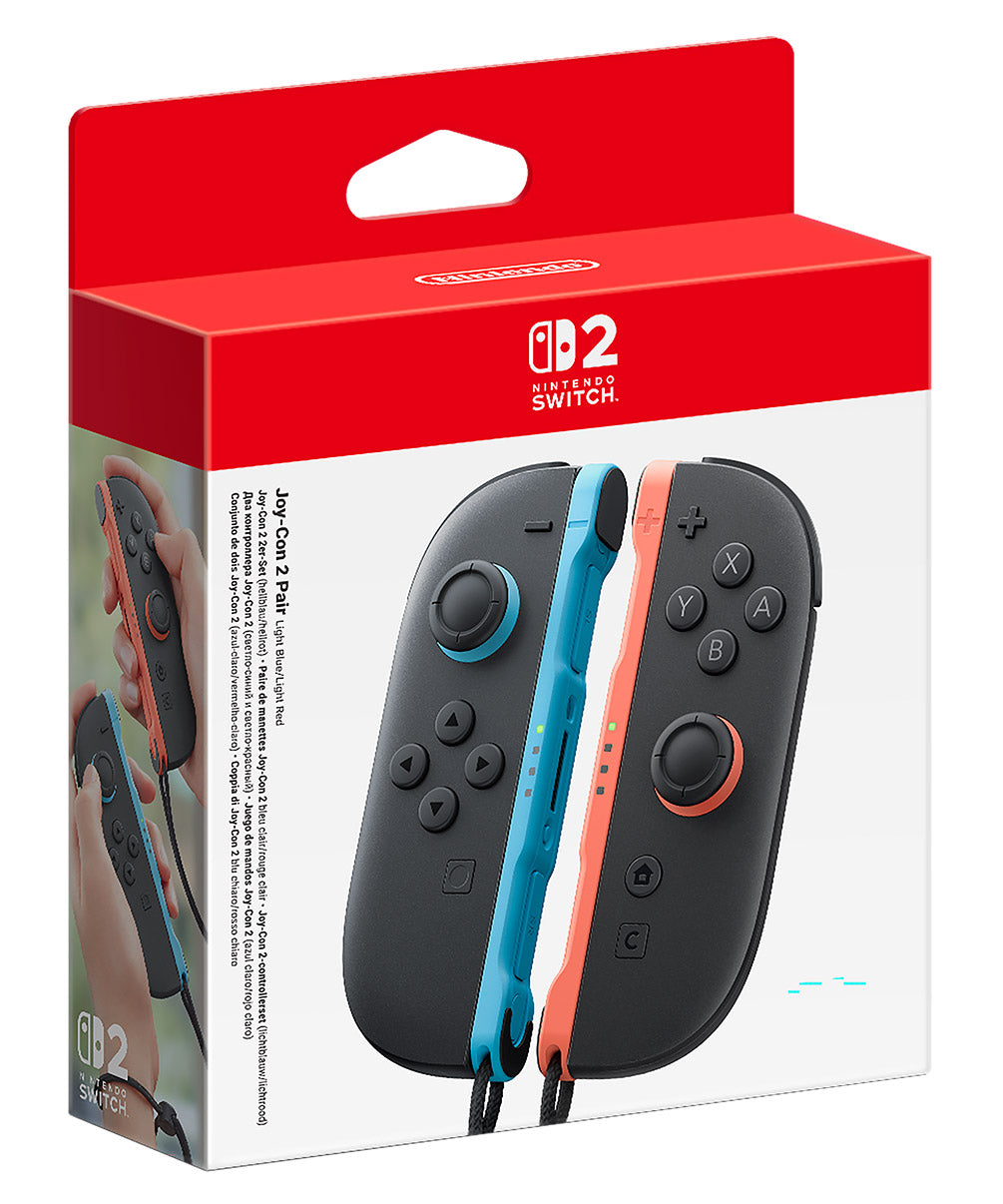 Nintendo Switch 2 Joy-Con Pair - Light Blue / Light Red - Console Accessories by Nintendo The Chelsea Gamer