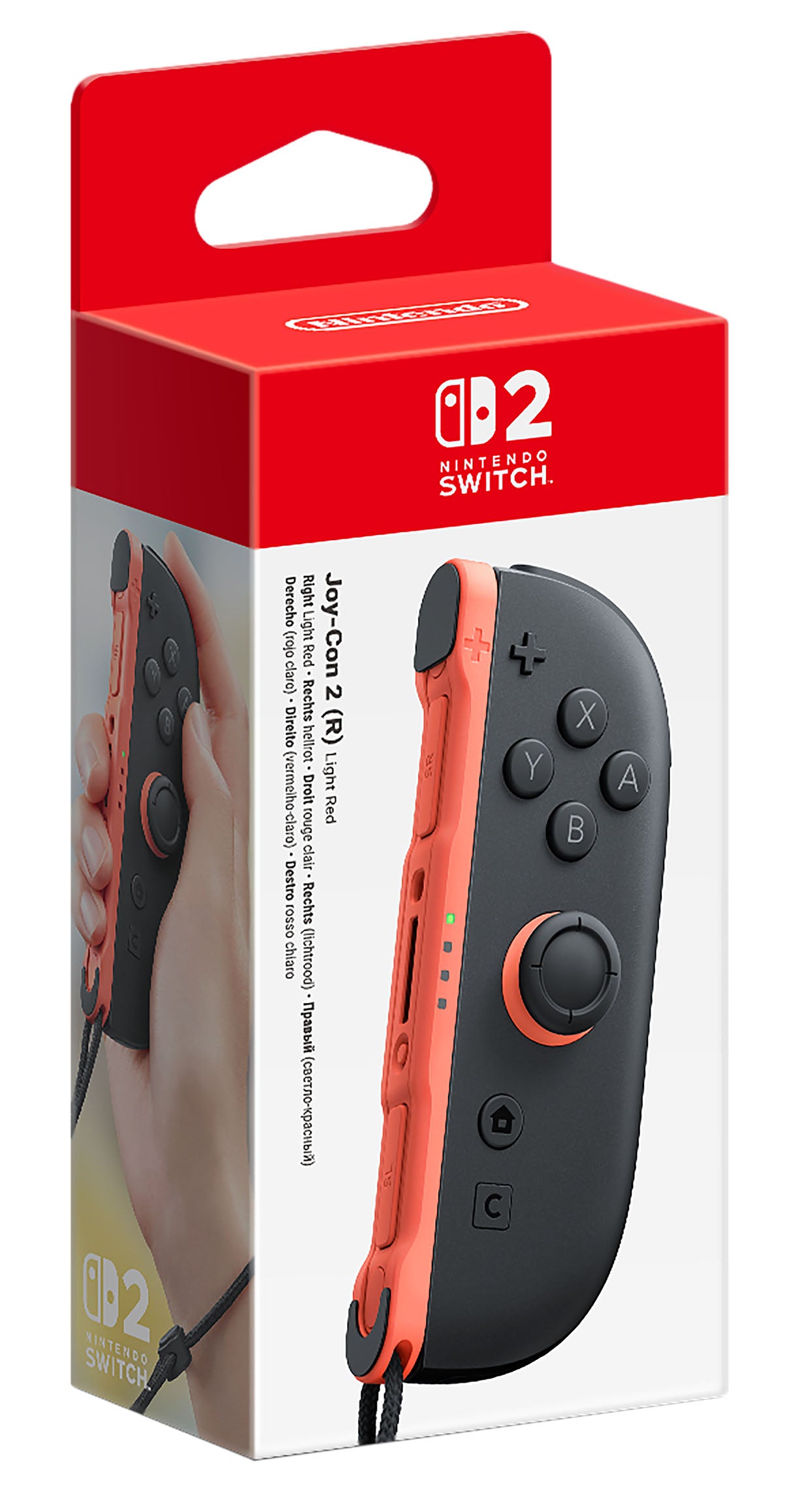 Nintendo Switch Joy-con 2 (R) - Light Red - Console Accessories by Nintendo The Chelsea Gamer