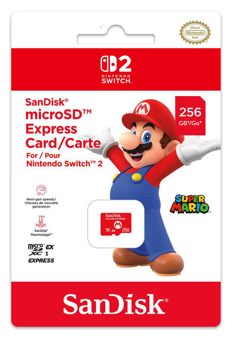 SanDisk microSD Express Card (256GB) for Nintendo Switch 2 - Console Accessories by Sandisk The Chelsea Gamer