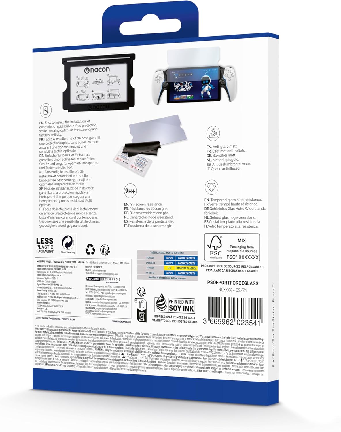 Tempered Glass Screen Protector for PlayStation Portal™ - Console Accessories by Nacon The Chelsea Gamer