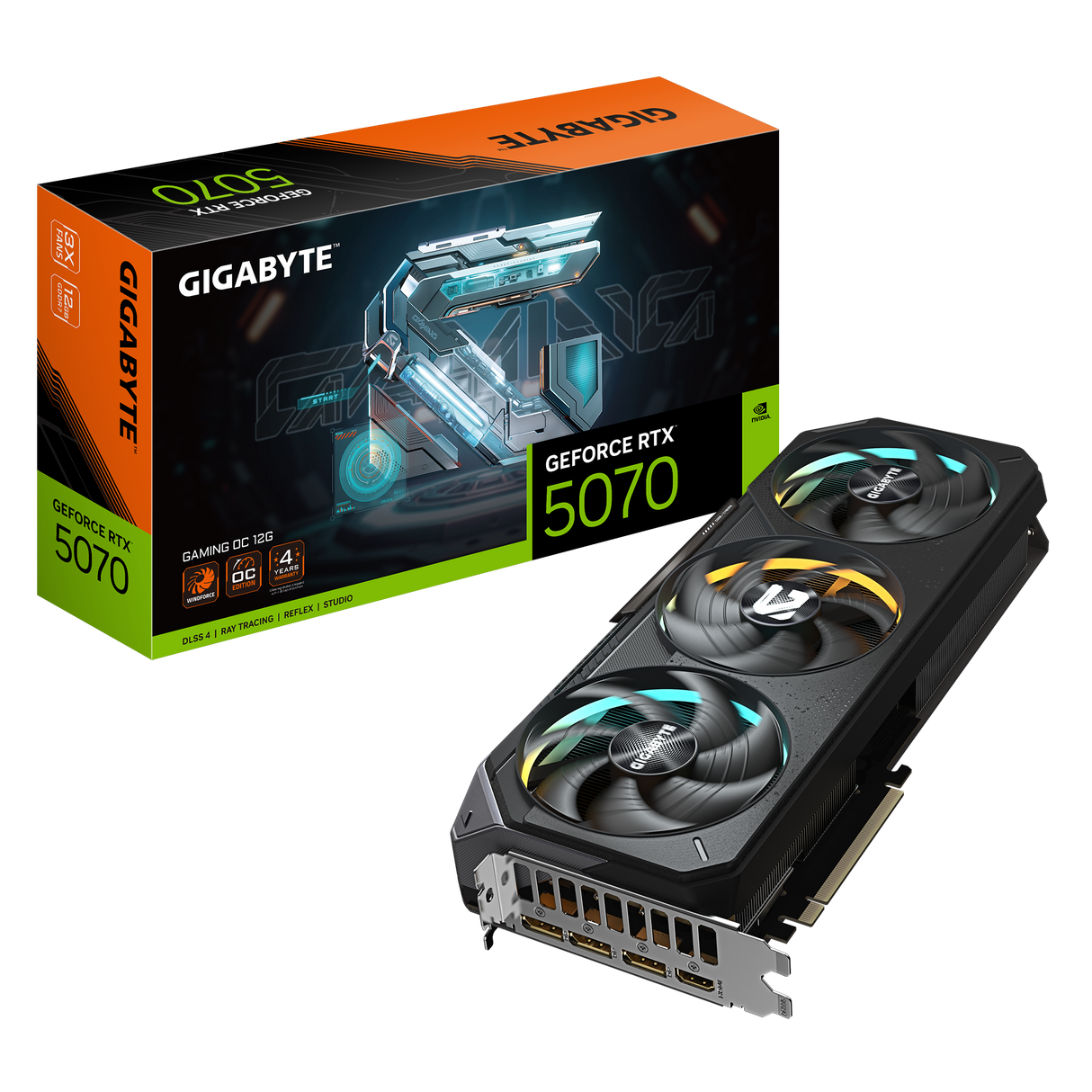 Gigabyte NVIDIA GeForce RTX 5070 GAMING OC 12G - Graphics Card - Core Components by Gigabyte The Chelsea Gamer