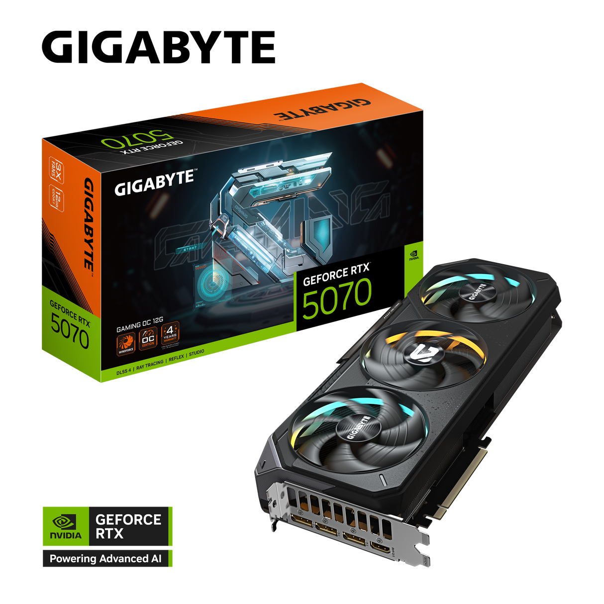 Gigabyte NVIDIA GeForce RTX 5070 GAMING OC 12G - Graphics Card - Core Components by Gigabyte The Chelsea Gamer