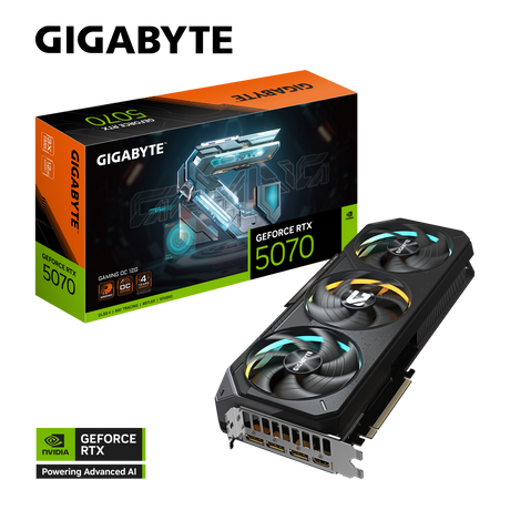 Gigabyte NVIDIA GeForce RTX 5070 GAMING OC 12G - Graphics Card - Core Components by Gigabyte The Chelsea Gamer