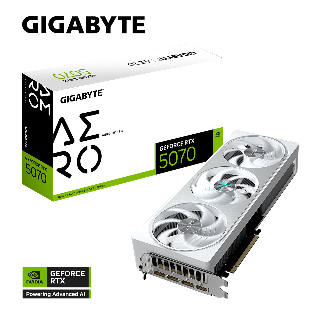 Gigabyte NVIDIA GeForce RTX 5070 AERO OC 12G Graphics Card - Core Components by Gigabyte The Chelsea Gamer
