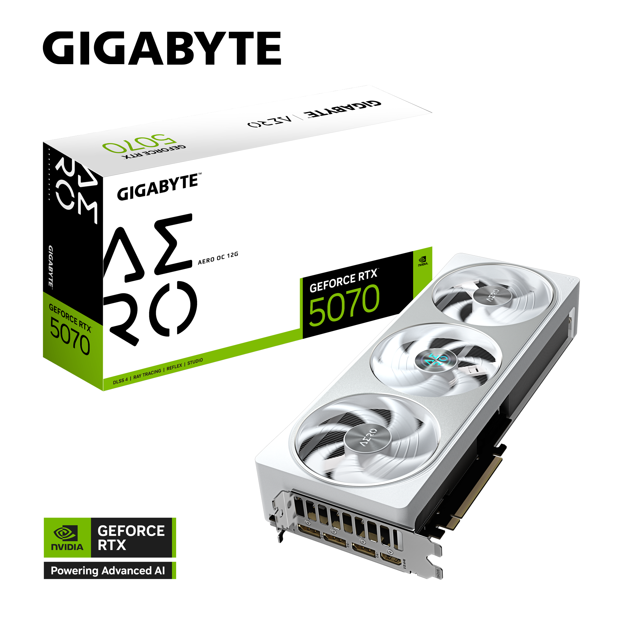 Gigabyte NVIDIA GeForce RTX 5070 AERO OC 12G Graphics Card - Core Components by Gigabyte The Chelsea Gamer