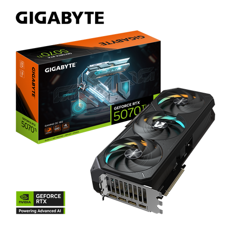 Gigabyte NVIDIA GeForce RTX 5070 Ti GAMING OC 16G Graphics Card - Core Components by Gigabyte The Chelsea Gamer