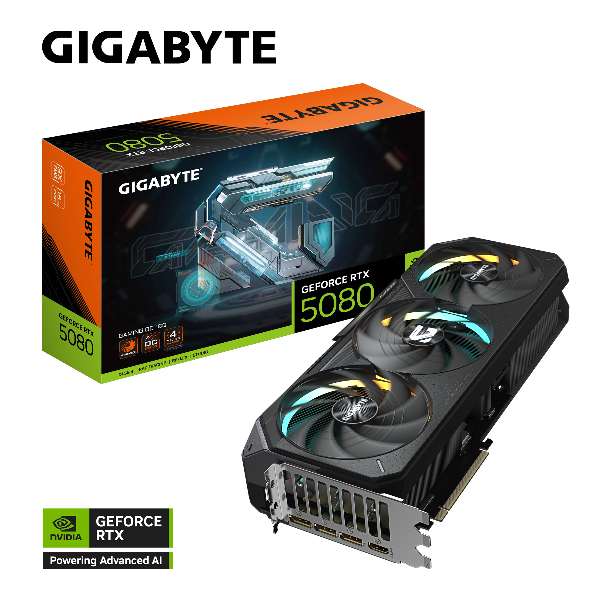 Gigabyte NVIDIA GeForce RTX 5080 GAMING OC 16G Graphics Card - Core Components by Gigabyte The Chelsea Gamer