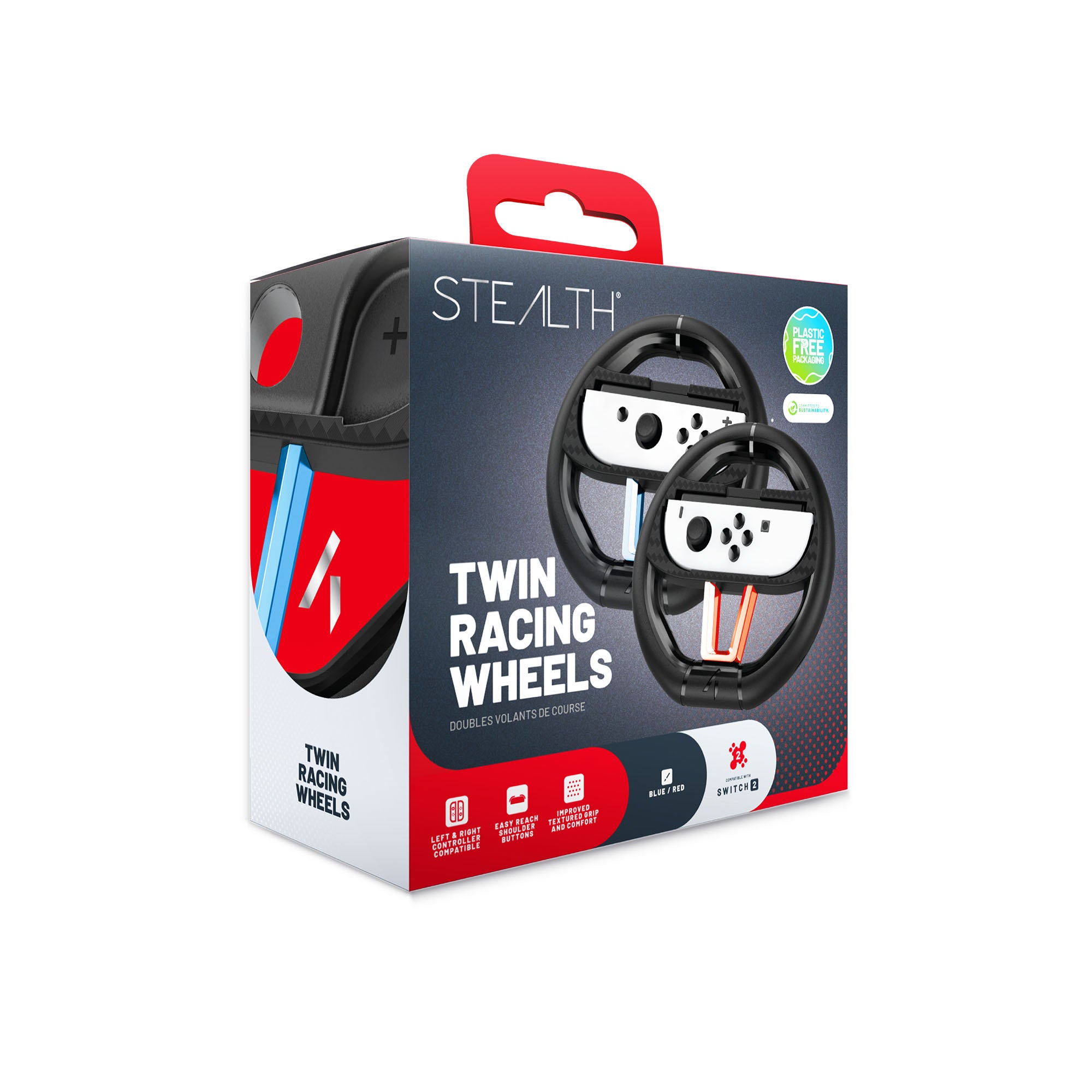 STEALTH Twin Racing Wheels for Nintendo Switch 2 - Console Accessories by ABP Technology The Chelsea Gamer