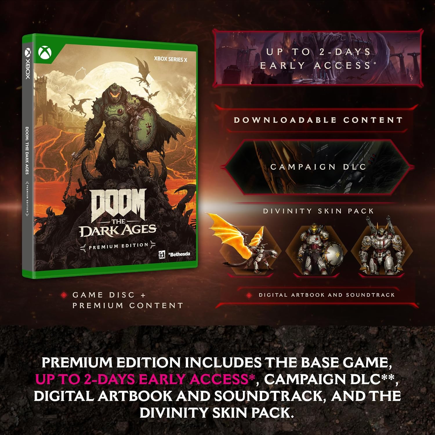 DOOM: The Dark Ages - Premium - Xbox Series X - Video Games by Microsoft The Chelsea Gamer