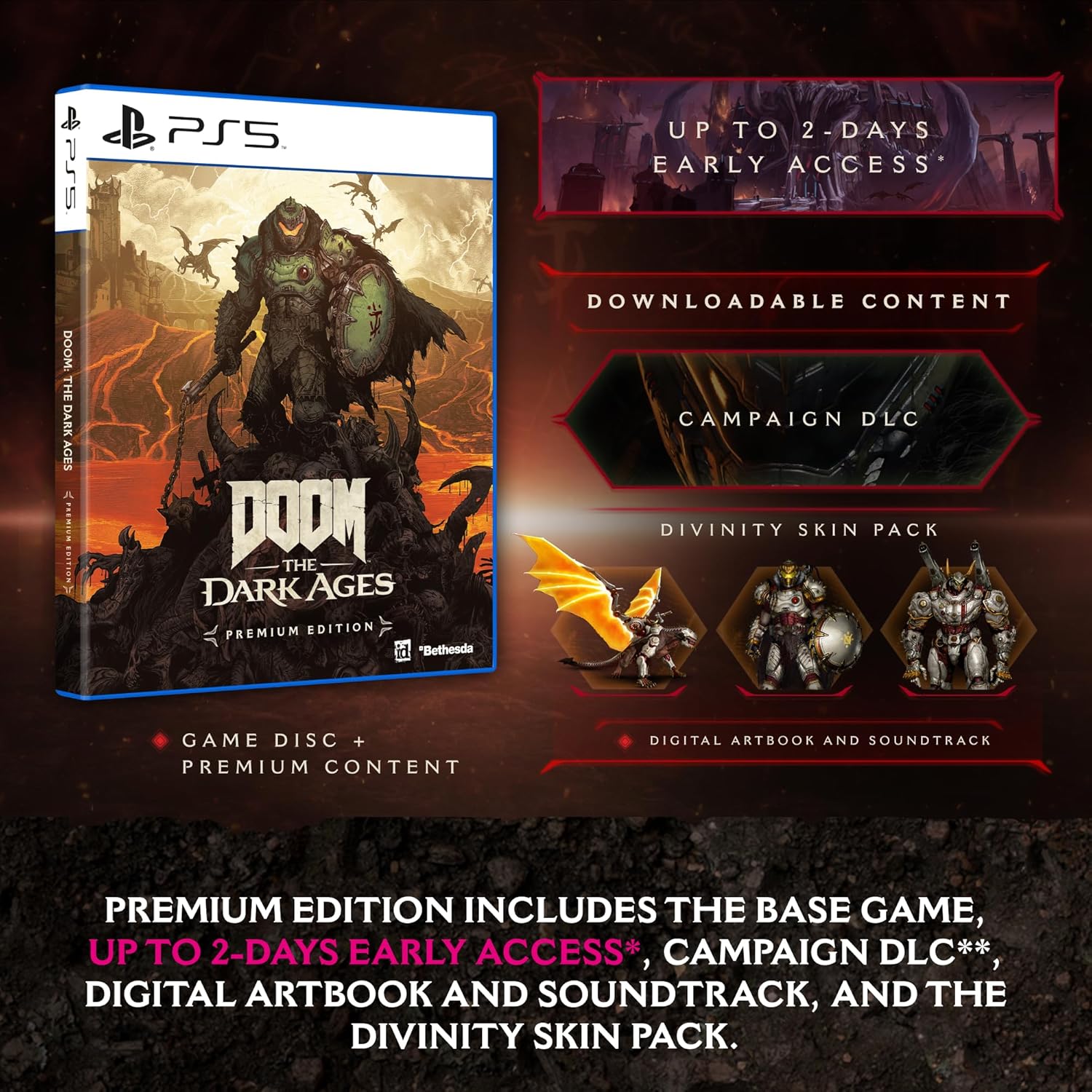 DOOM: The Dark Ages - Premium - PlayStation 5 - Video Games by Microsoft The Chelsea Gamer
