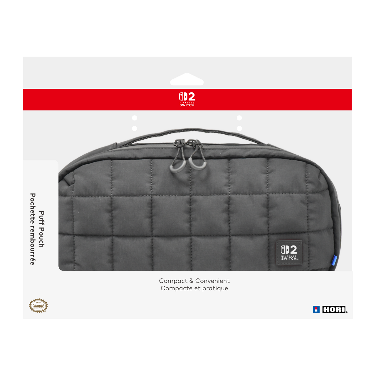 HORI Puff Pouch (Black) for Nintendo Switch 2 - Console Accessories by HORI The Chelsea Gamer