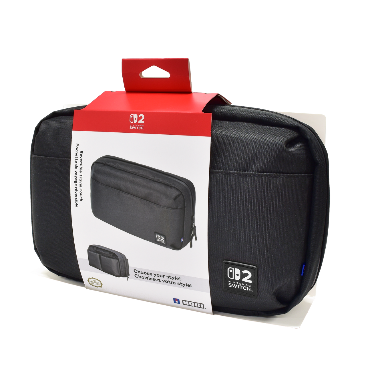 HORI Reversible Travel Pouch (Black) for Nintendo Switch 2 - Console Accessories by HORI The Chelsea Gamer