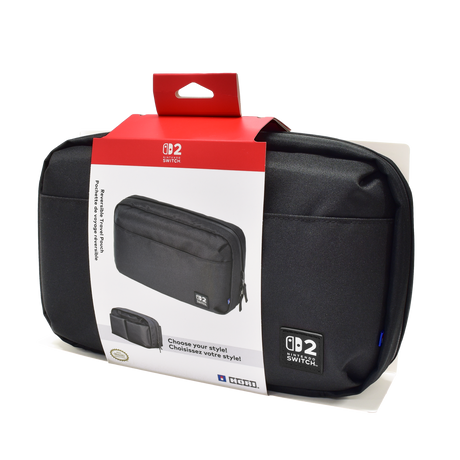 HORI Reversible Travel Pouch (Black) for Nintendo Switch 2 - Console Accessories by HORI The Chelsea Gamer