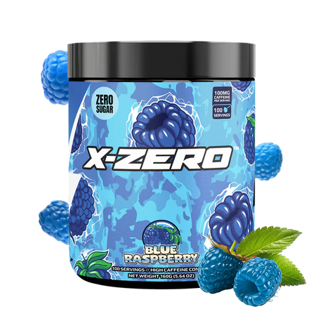 X-Zero - Blue Raspberry (160g / 100 Servings) - Merchandise by X-Zero The Chelsea Gamer