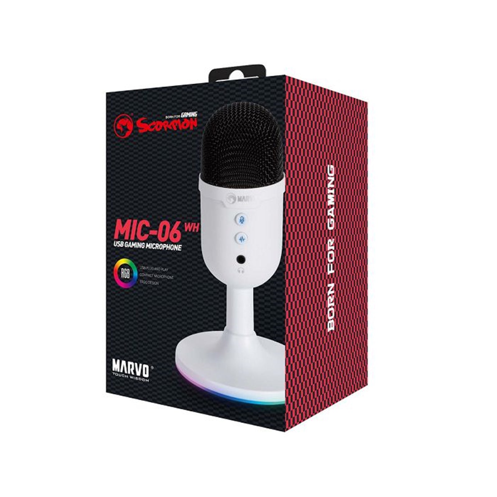 Scorpion MIC-06 Blast 40 Microphone - White - Console Accessories by Marvo The Chelsea Gamer