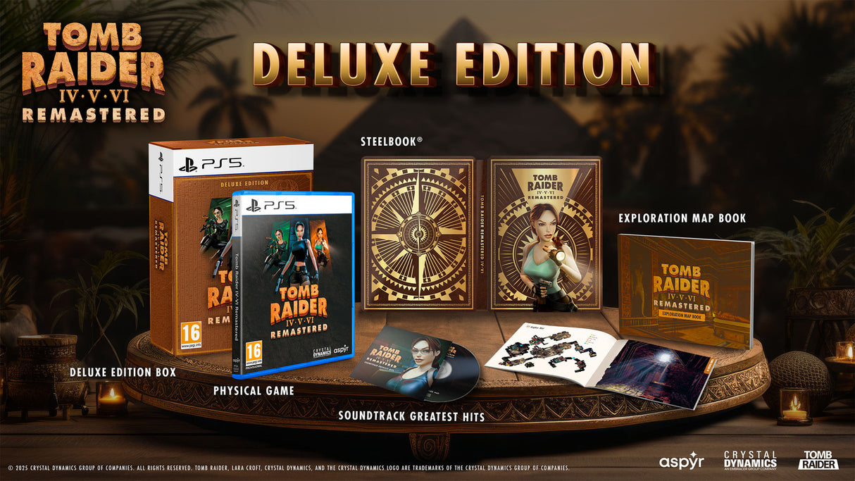 Tomb Raider IV-VI Remastered Starring Lara Croft: Deluxe Edition - PlayStation 5 - Video Games by U&I The Chelsea Gamer