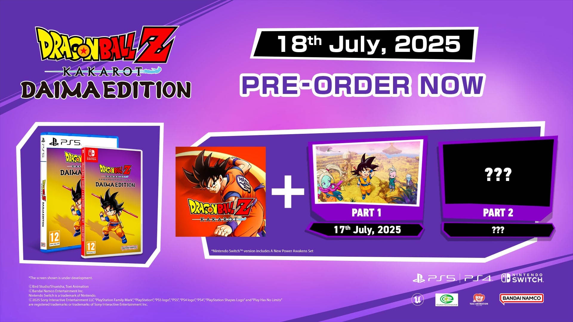 Dragon Ball Z: Kakarot Daima Edition + A New Power Awakens Set - PlayStation 5 - Video Games by Bandai Namco Entertainment The Chelsea Gamer