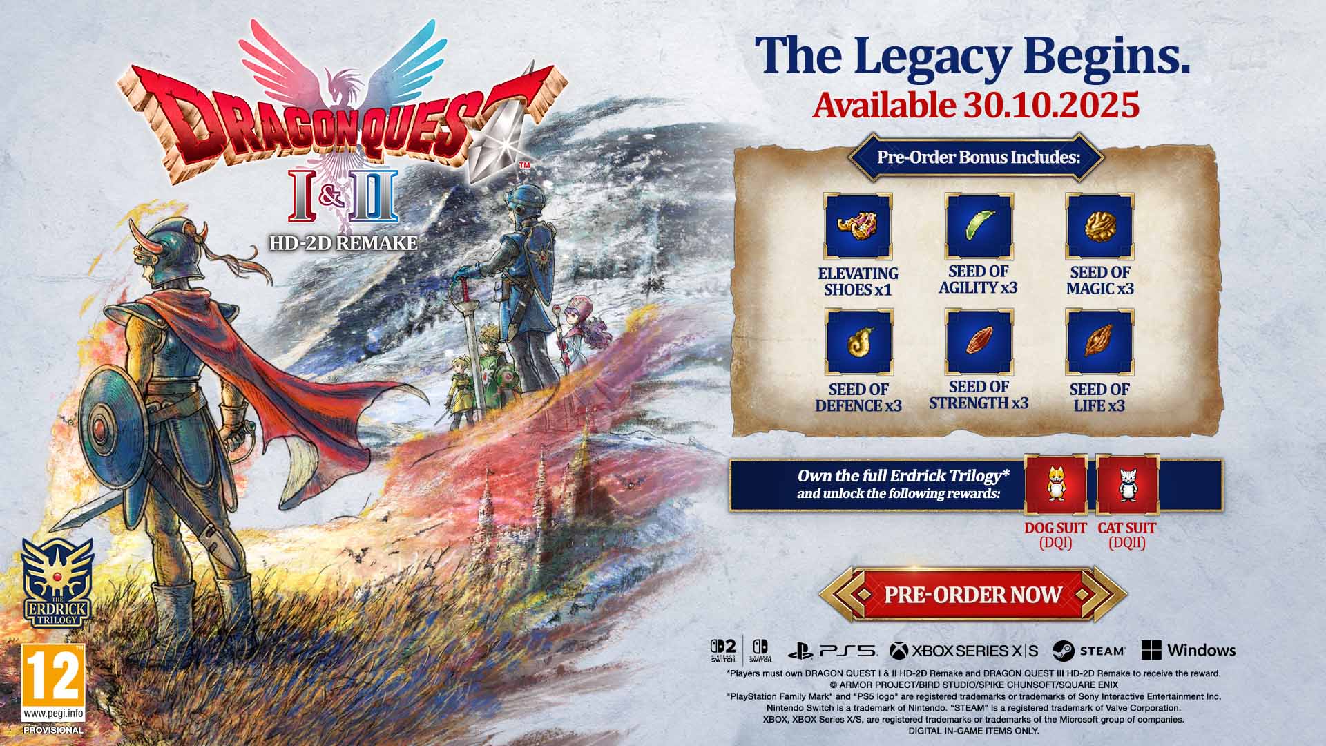 Dragon Quest I & II HD-2D Remake - PlayStation 5 - Video Games by Bandai Namco Entertainment The Chelsea Gamer