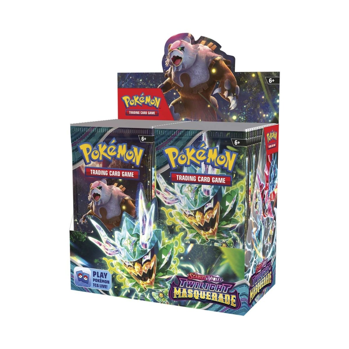 Pokémon TCG: Scarlet & Violet 6 - Twilight Masquerade - Single Booster Pack - Merchandise by Pokémon The Chelsea Gamer