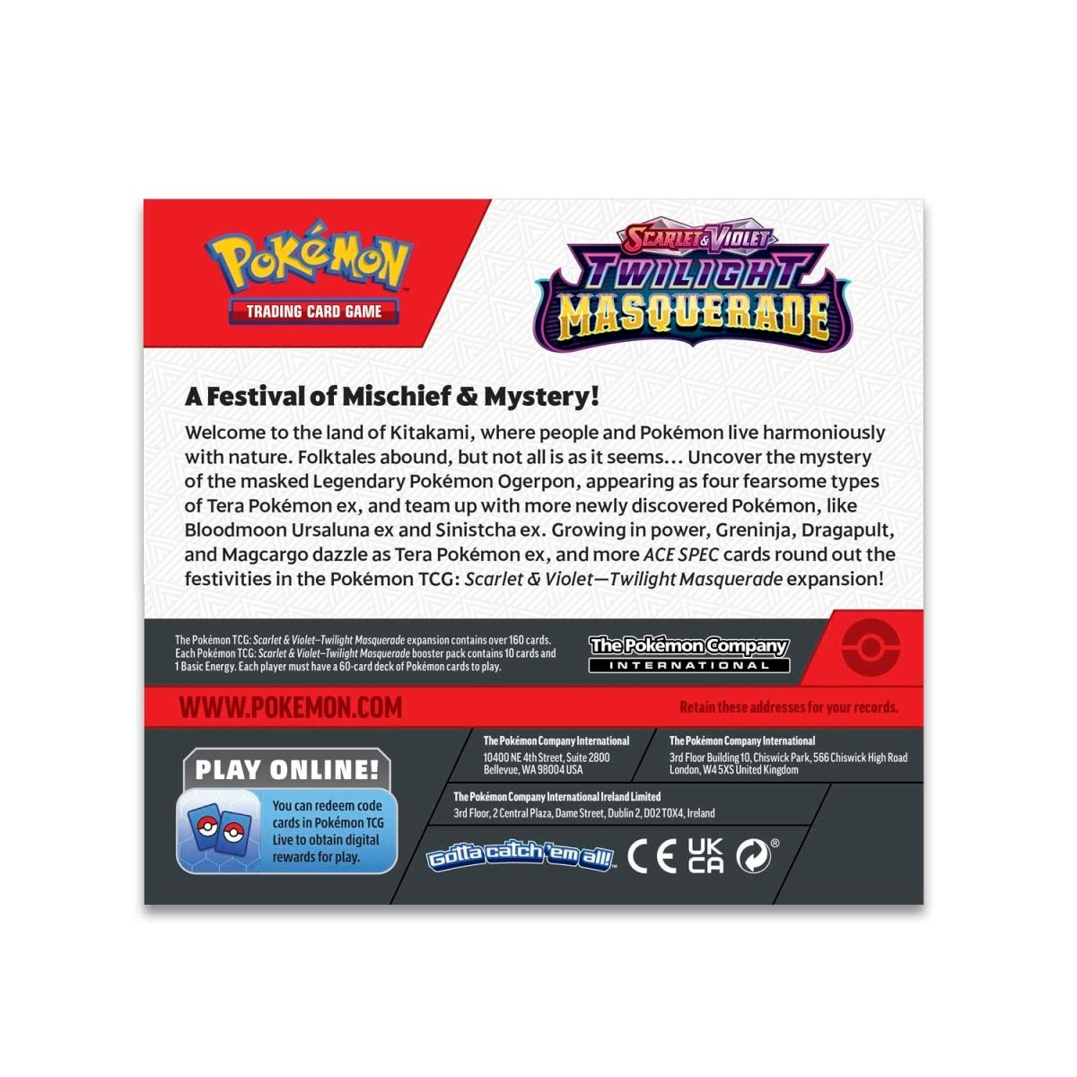 Pokémon TCG: Scarlet & Violet 6 - Twilight Masquerade - Collector's Kit - Merchandise by Pokémon The Chelsea Gamer