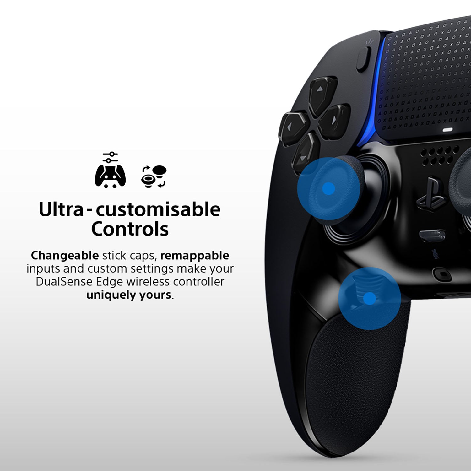 DualSense Edge™ Wireless Controller - Midnight Black - Console Accessories by Sony The Chelsea Gamer