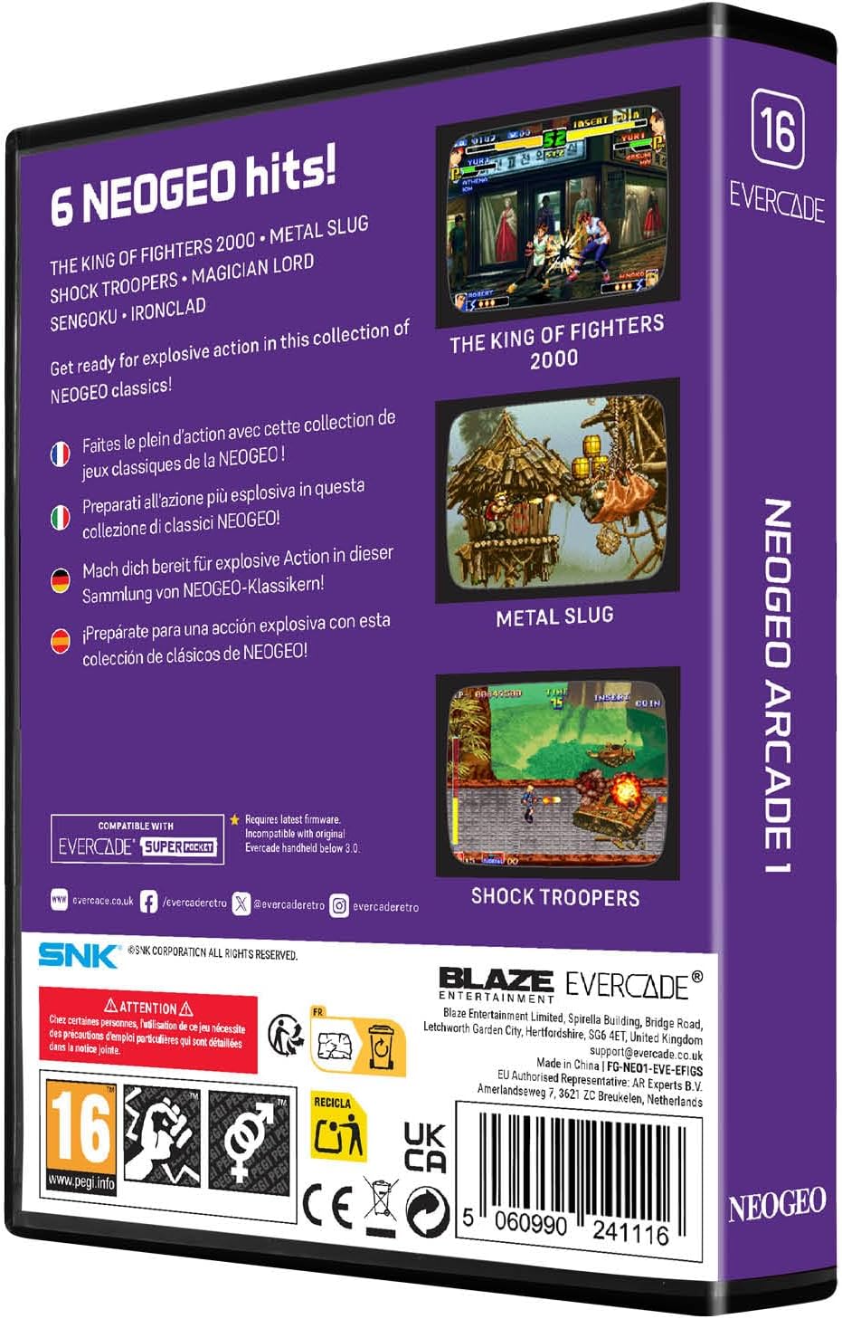 NEOGEO Arcade - Cart 1 - Evercade - Video Games by Blaze The Chelsea Gamer