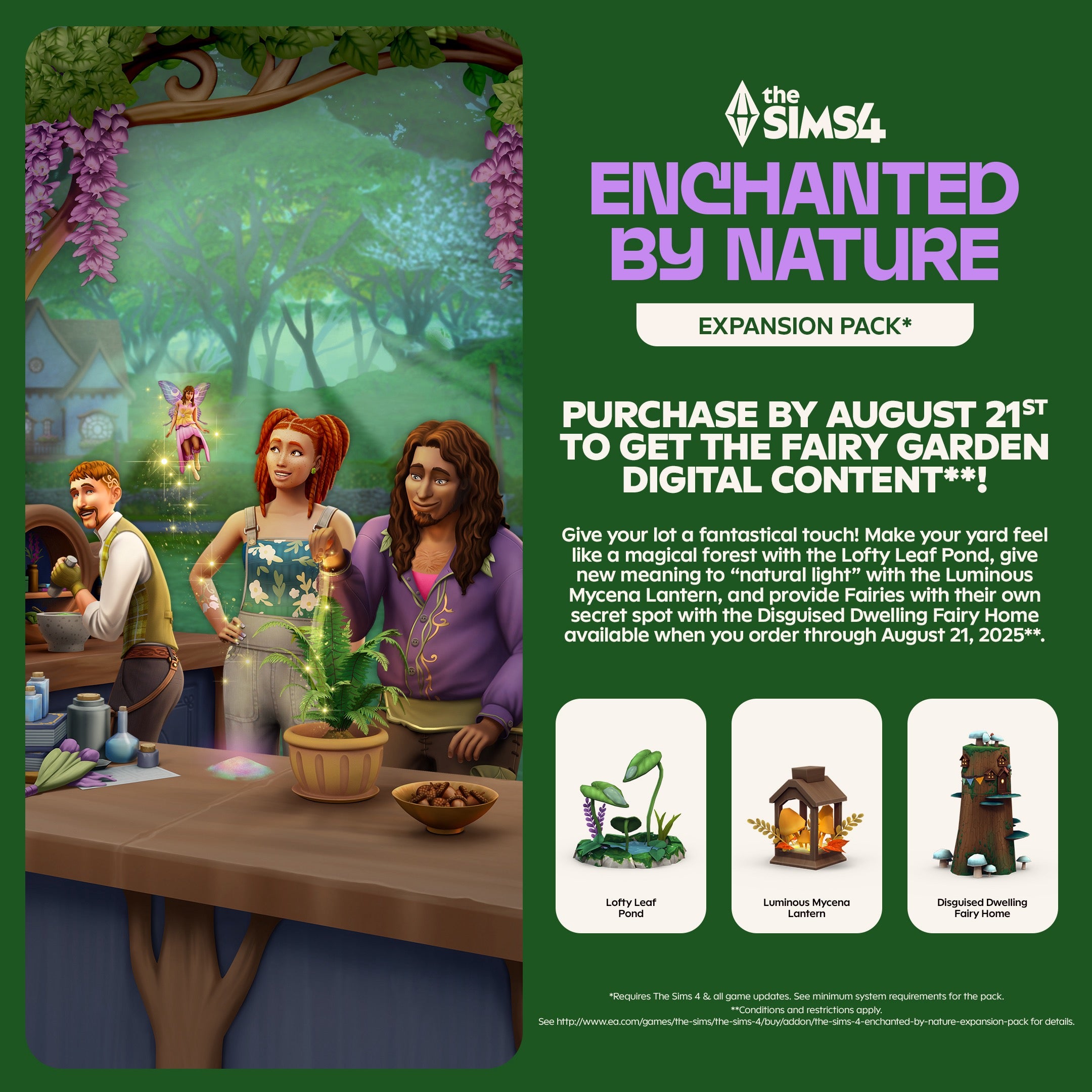 The Sims™ 4 Enchanted by Nature - Expansion Pack for PC - Video Games by Electronic Arts The Chelsea Gamer