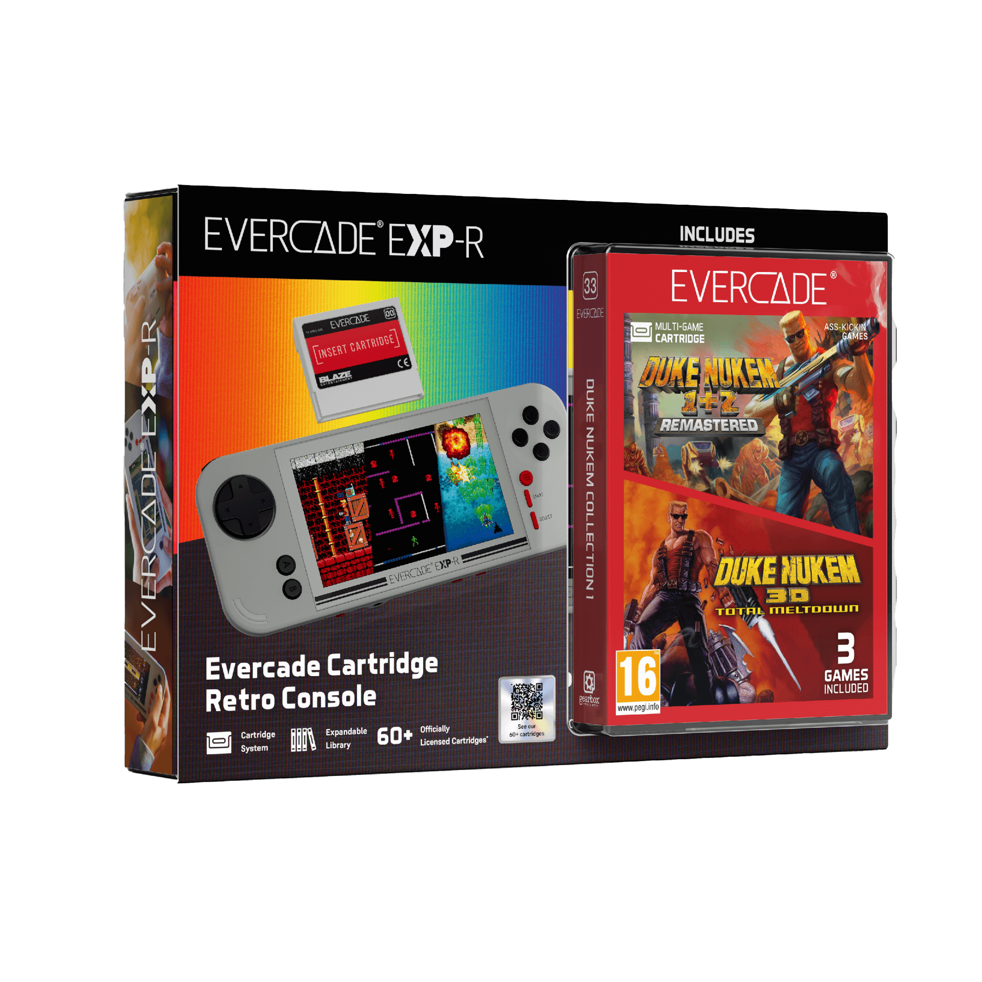 Evercade EXP-R & Duke Nukem Collection 1 Bundle - Console pack by Blaze The Chelsea Gamer