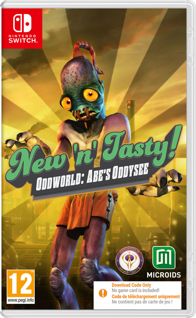 New 'N' Tasty! Oddworld: Abe's Oddysee - Nintendo Switch - Code In A Box - Video Games by Maximum Games Ltd (UK Stock Account) The Chelsea Gamer