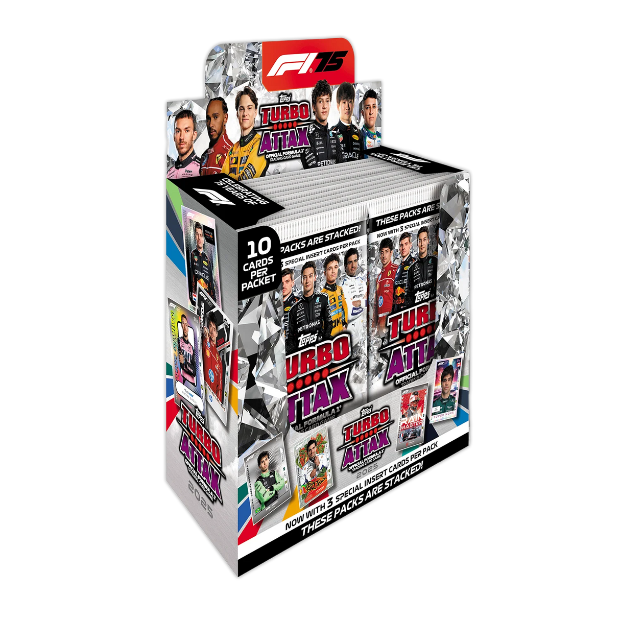 Topps Turbo Attax Formula 1® 2025 - Full box - contains 24 packets of Turbo Attax (240 cards) - Merchandise by Topps The Chelsea Gamer