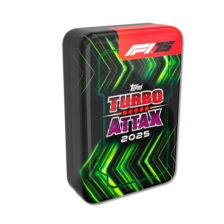 Topps Turbo Attax Formula 1® 2025 - Mega Tin - Shakedown - contains 66 cards including 6 LE's and 4 Exclusive 'Shakedown' Cards! - Merchandise by Topps The Chelsea Gamer