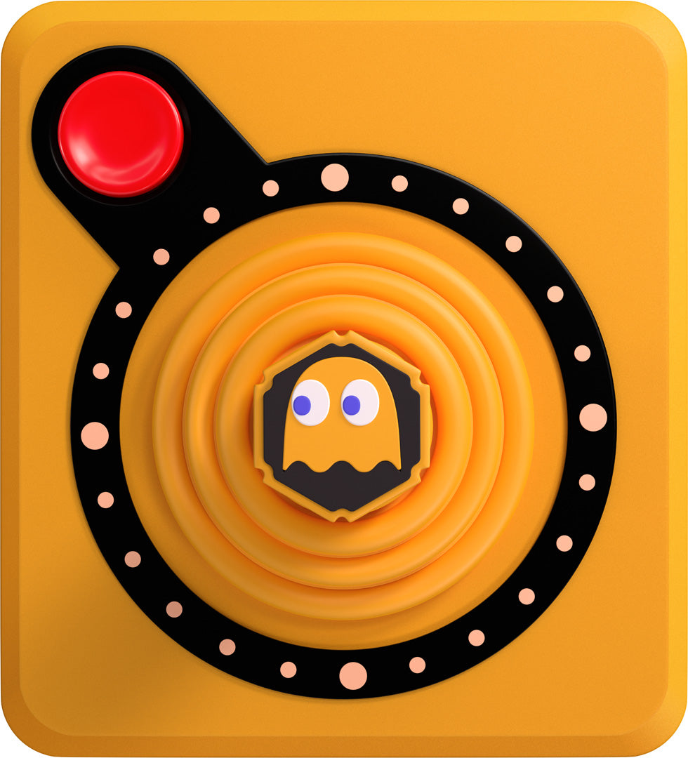 Atari CX40+ Wireless Joystick - Pac Man - Clyde Edition - Console Accessories by Atari The Chelsea Gamer