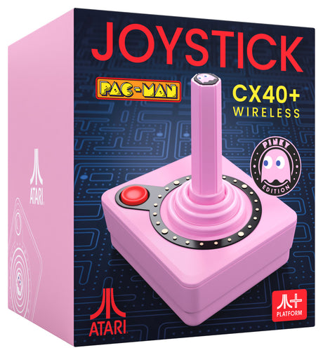 Atari CX40+ Wireless Joystick - Pac Man - Pinky Edition - Console Accessories by Atari The Chelsea Gamer
