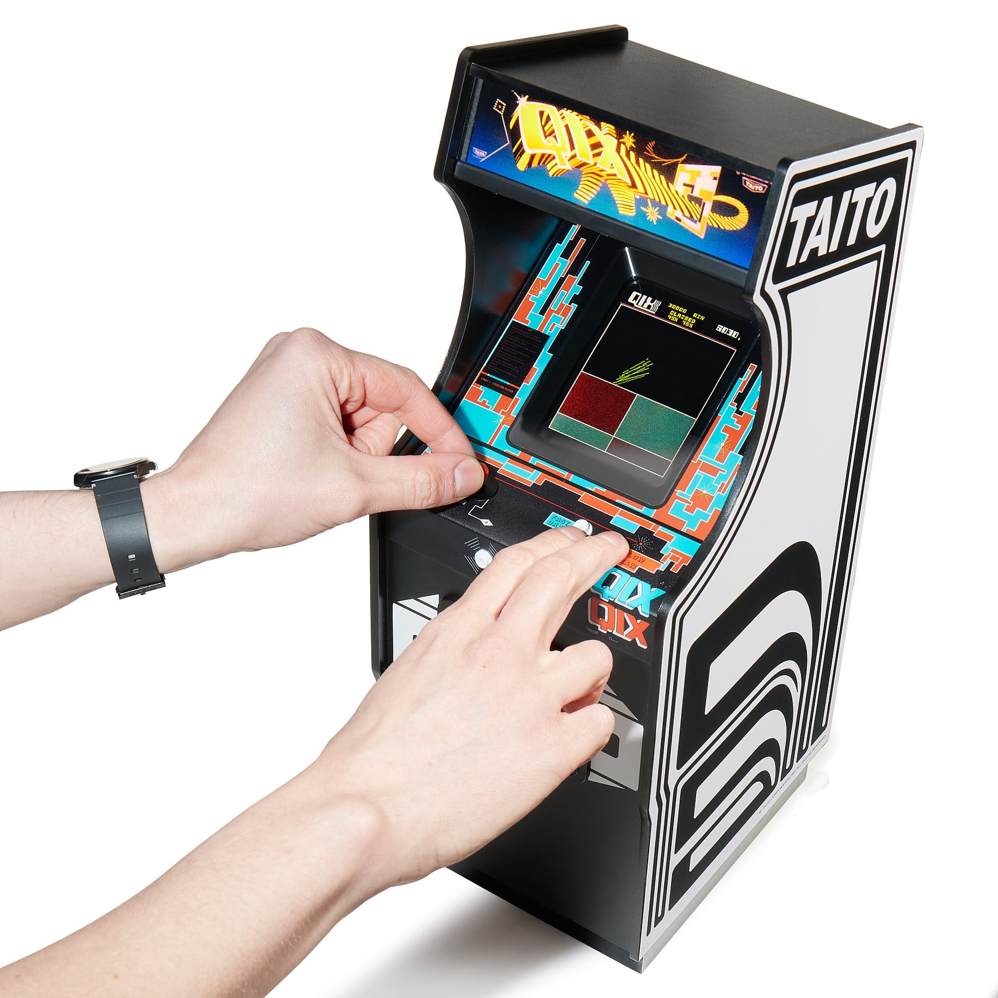 Official Taito QIX Quarter Size Arcade Cabinet - Console pack by Numskull Designs The Chelsea Gamer