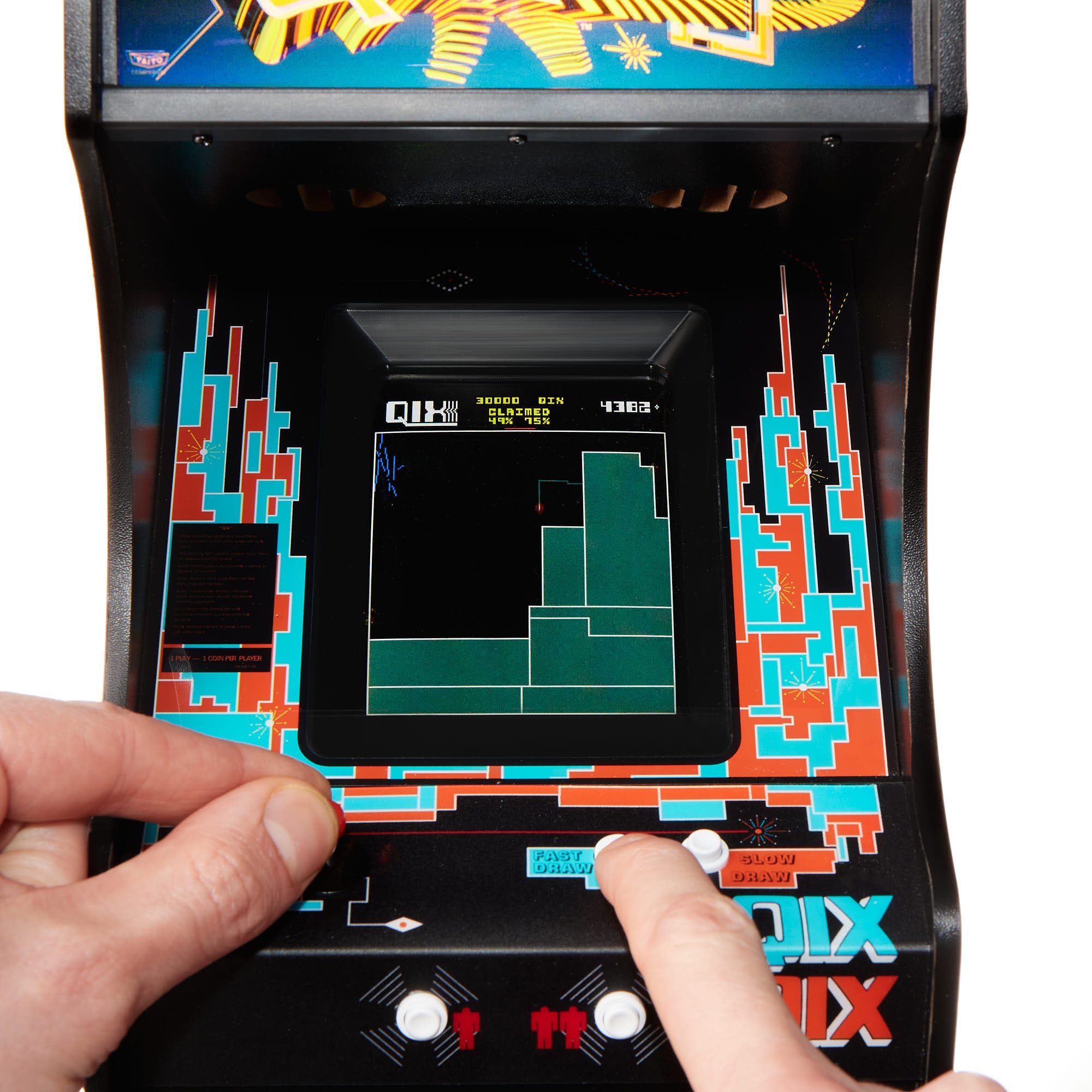 Official Taito QIX Quarter Size Arcade Cabinet - Console pack by Numskull Designs The Chelsea Gamer
