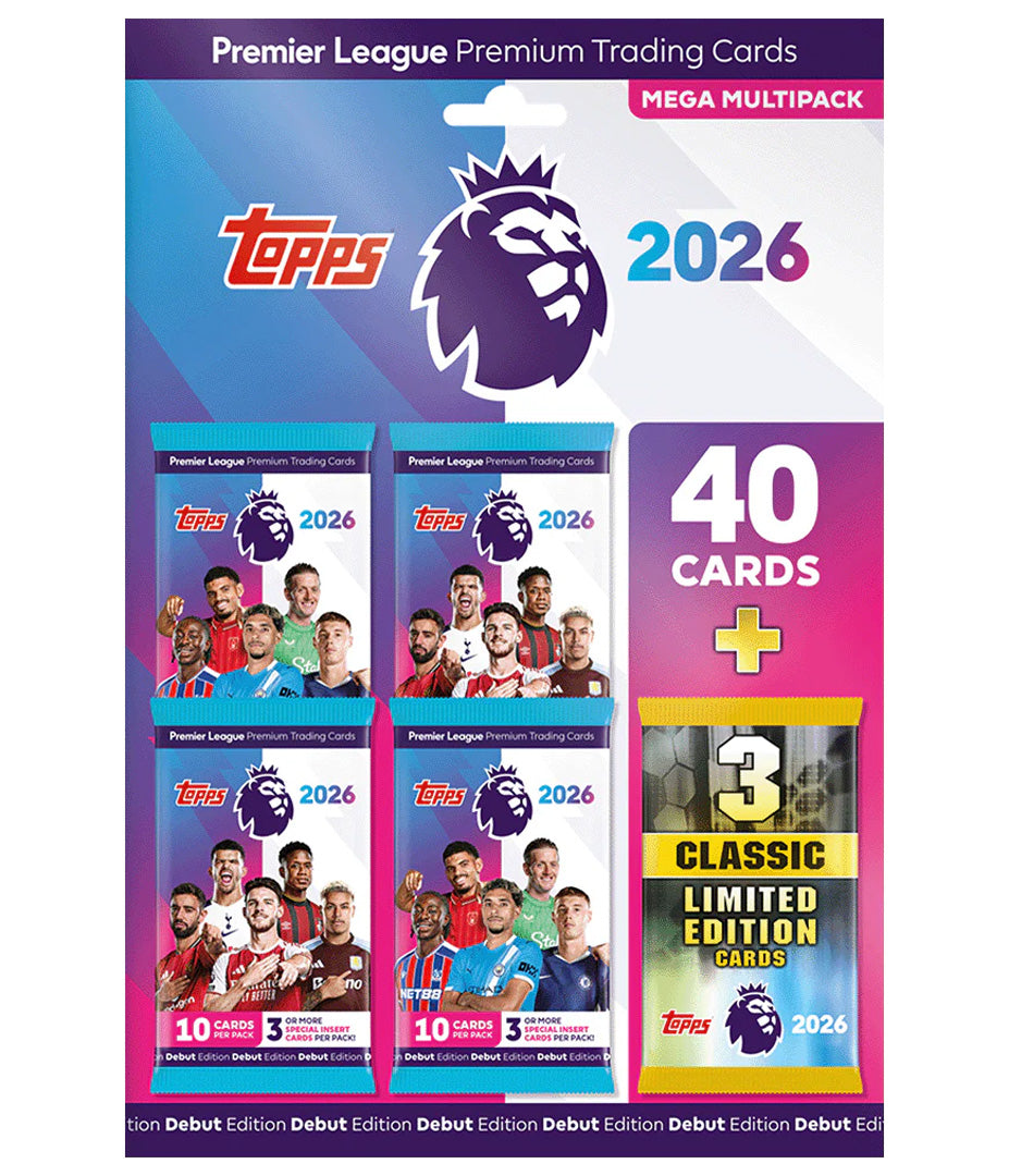 Topps Premier League 2026 - Debut Edition - Mega Multipack - Merchandise by Topps The Chelsea Gamer