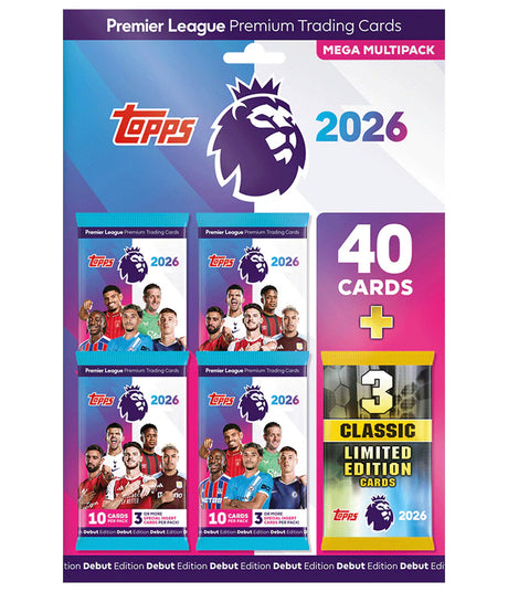 Topps Premier League 2026 - Debut Edition - Mega Multipack - Merchandise by Topps The Chelsea Gamer