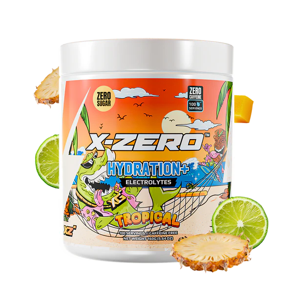 X-Zero - Hydration Tropical (160g / 100 Servings) - Merchandise by X-Zero The Chelsea Gamer