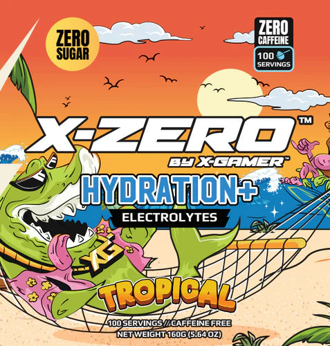 X-Zero - Hydration Tropical (160g / 100 Servings) - Merchandise by X-Zero The Chelsea Gamer